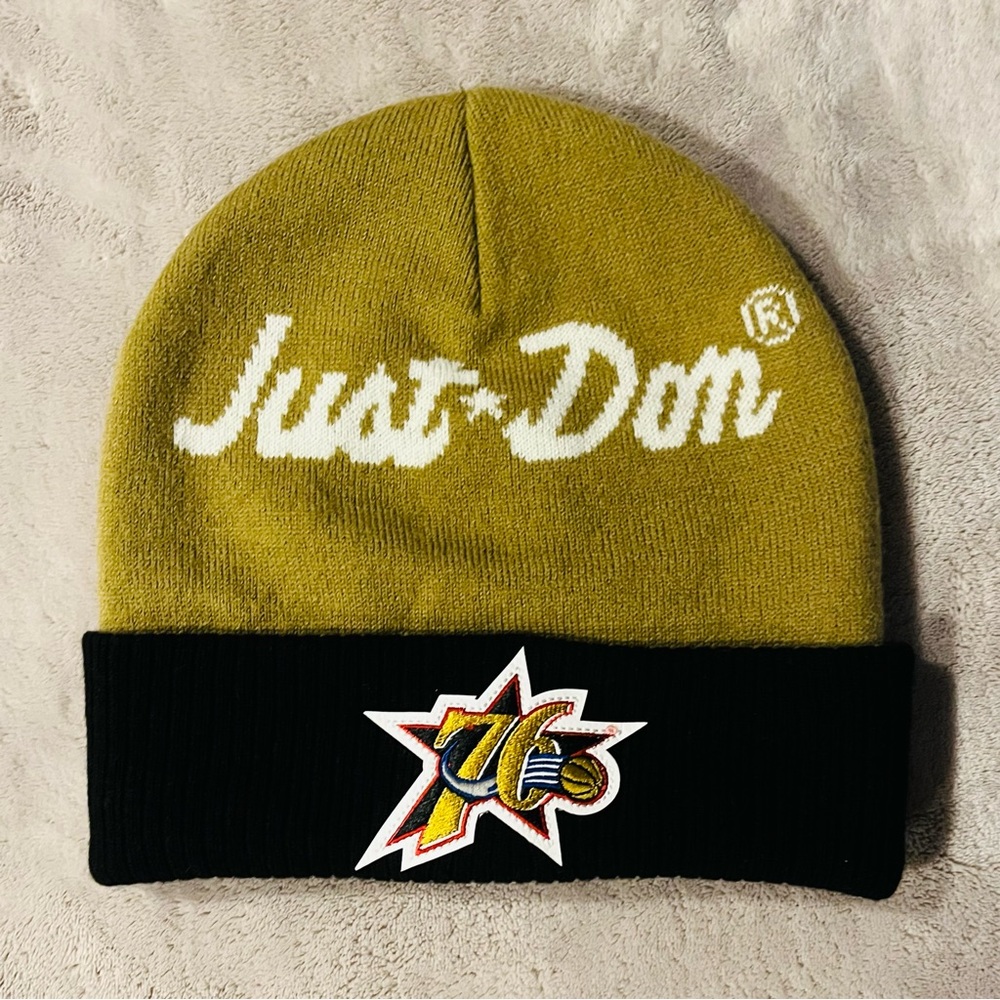 Mitchell & Ness Olive and Black Beanie
